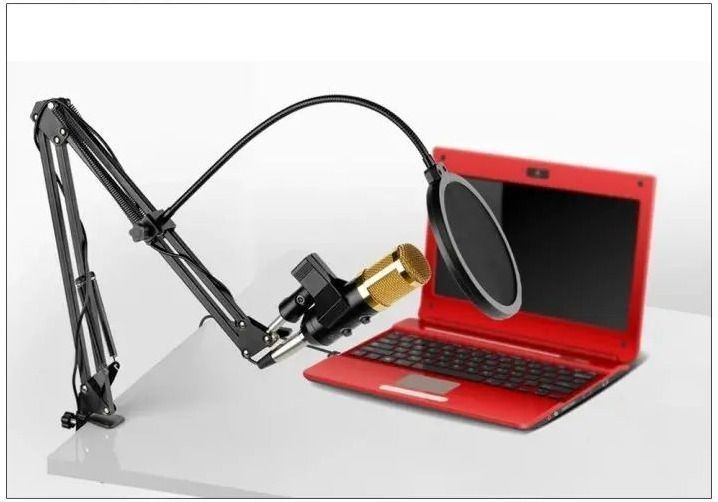 Студийный конденсаторный микрофон со стойкой UKC Music D.J. M-800U USB MIC-005 фото