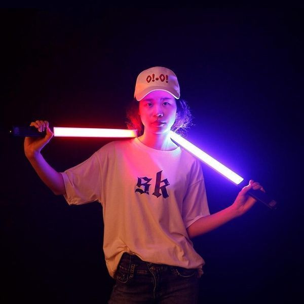 Портативний LED жезл H2 RGB, світлодіодна лампа для фотозйомки + штатив 2 м у подарунок LS-002 фото