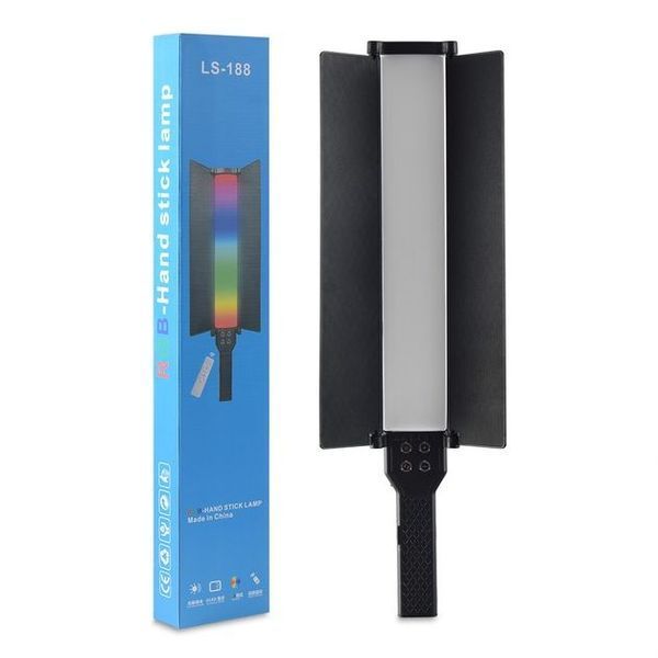 Портативна RGB LED лампа-жезл LS-188 на акумуляторі + штатив 2 м у подарунок LS-009 фото