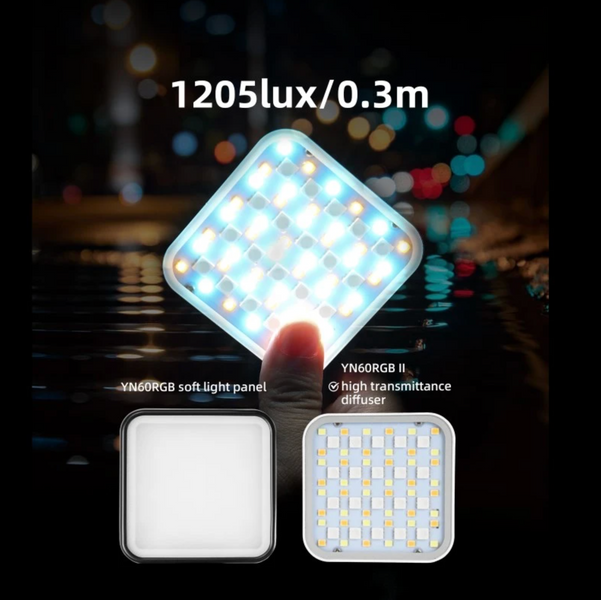 Переносная накамерная LED-панель Yongnuo yn60rgb ii для фото и видео NL-018 фото