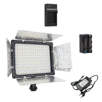 Освітлювальний комплект для фото та відео з 300 LED, акумулятором, зарядкою та блоком живлення VL-048 фото