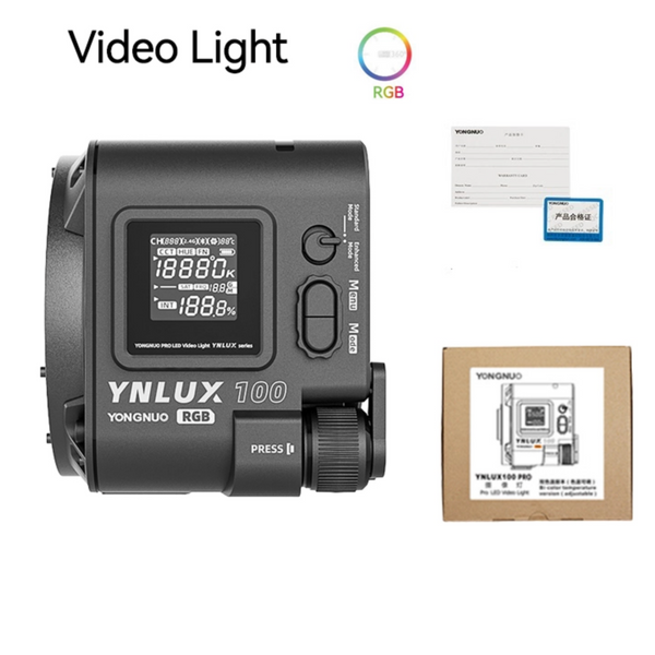 Студійний LED освітлювач Yongnuo YNLUX100 KIT RGB Bi-Color 2700-6500K для відеозйомки STL-004 фото